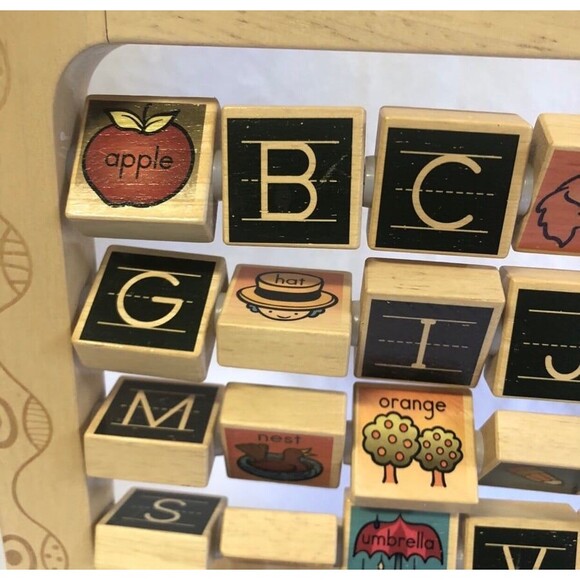 B Toys Ab3's Wooden Alphabet Abacus - Picture 4 of 6